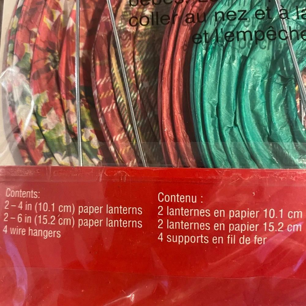 Christmas Paper Lanterns Decor